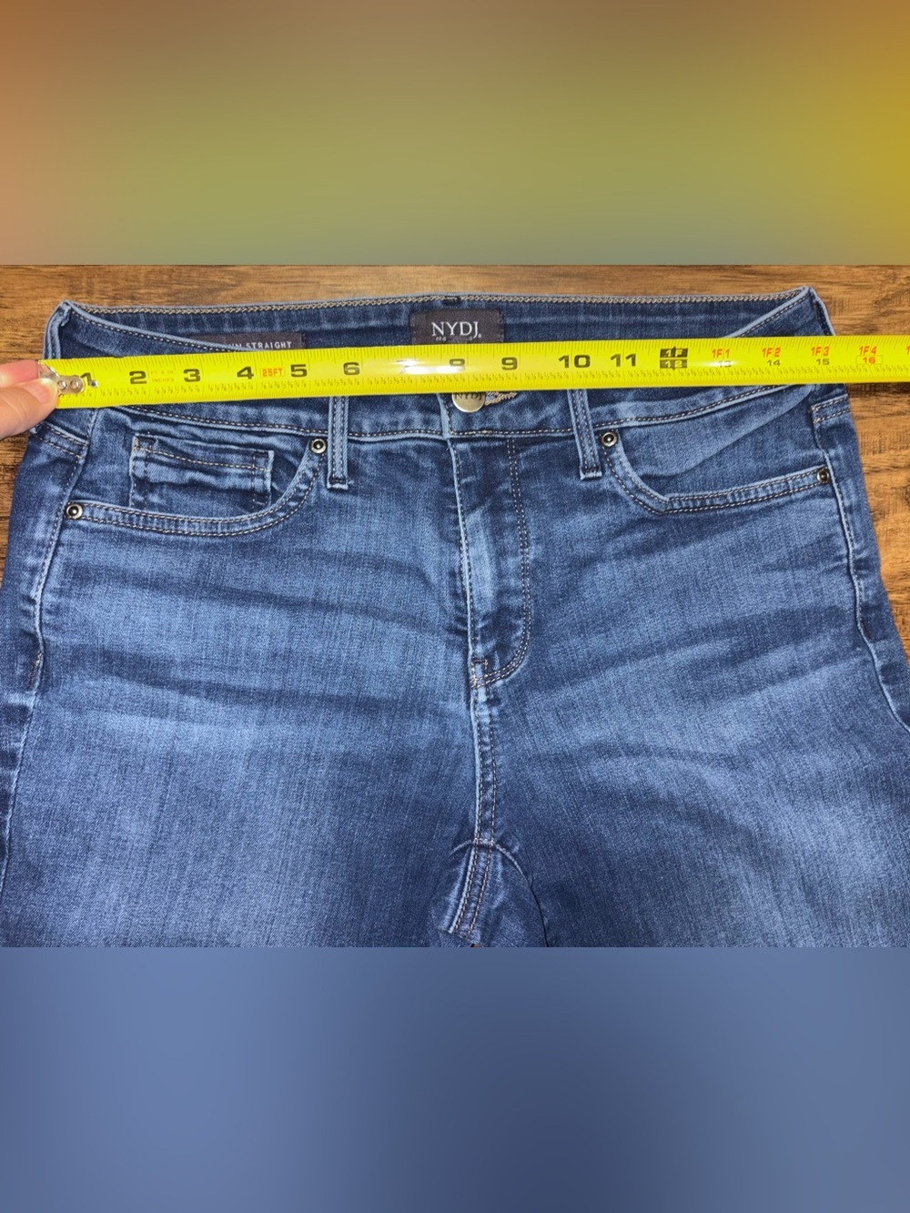 NYDJ Marilyn Straight Jeans Size 6 - Picture 6 of 12